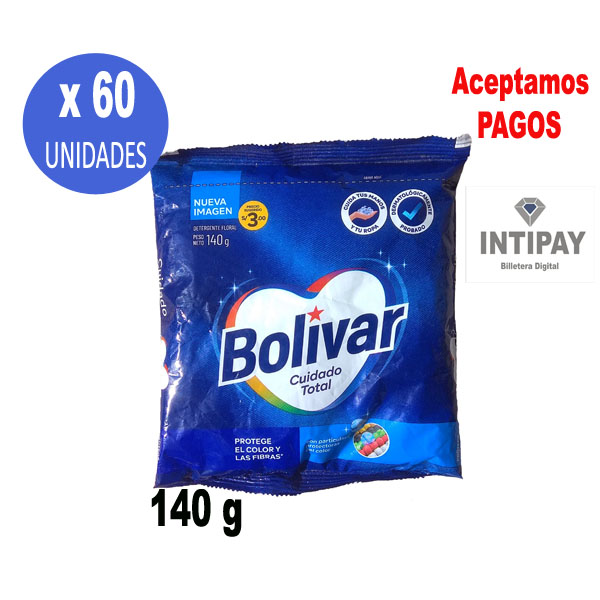 Detergente Bolivar Floral 140g X 60 Unid